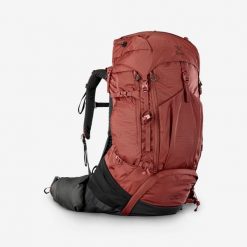 Plecak trekkingowy damski MT500 Air 55+10 l. Brązowe plecaki damskie SIMOND, bez wzorów, z poliamidu, sportowe. Za 489.99 zł.