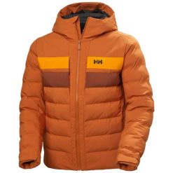 Kurtka puchowa Helly Hansen Bossanova. Brązowe kurtki męskie Helly Hansen, na zimę, m, bez wzorów, z materiału, z kapturem. Za 1,170.50 zł.