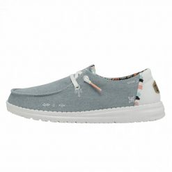 HEYDUDE Damskie Mokasyny Wendy Boho. Niebieskie mokasyny damskie Hey dude, z materiału, boho. Za 199.00 zł.
