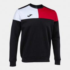 Bluza Joma Crew V. Czarne bluzy sportowe męskie Joma, m, bez wzorów, z dżerseju, bez kaptura, na fitness i siłownię. Za 148.85 zł.