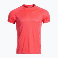 Koszulka do biegania męska Joma R-Night Iconic. Czerwone koszulki sportowe męskie Joma, na lato, m, bez wzorów, z materiału, bez kołnierzyka, bez ramiączek, do biegania. Za 129.99 zł.