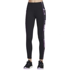Leginsy fitness damskie GO Stretch Winter Bloom Legging. Czarne legginsy damskie Skechers, xs, bez wzorów, z elastanu. Za 219.99 zł.
