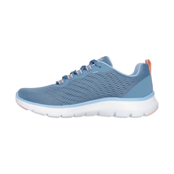 Buty damskie SKECHERS Flex Appeal 5.0 New Path. Niebieskie obuwie sportowe damskie Skechers, bez wzorów, trekkingowe, Skechers Sport. Za 259.99 zł.