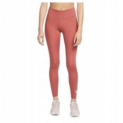 Spodnie treningowe damskie Nike DM7767691. Czerwone spodnie sportowe damskie Nike, bez wzorów, z materiału, na fitness i siłownię. Za 146.00 zł.