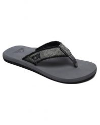 Klapki japonki męskie Quiksilver Monkey. Szare klapki męskie Quiksilver, z materiału. Za 109.99 zł.