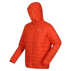 Kurtka turystyczna dla mężczyzn Hooded Hillpack z kapturem. Brązowe kurtki męskie Regatta, m, bez wzorów, trekkingowe. Za 139.99 zł.