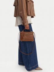 GINO ROSSI Torebka EO-LX10265 Brązowy. Brązowe torebki do ręki damskie Gino Rossi, bez wzorów, z materiału, bez dodatków. Za 229.99 zł.