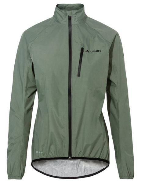 Kurtka damska Drop Jacket III. Zielone kurtki damskie Vaude, bez wzorów, z materiału, bez kaptura. Za 519.00 zł.