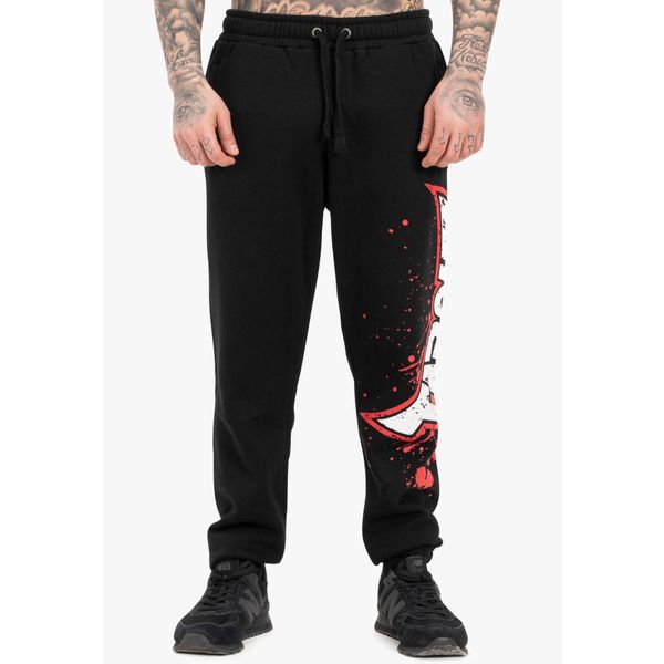 Spodnie dresowe Tapout Splashing. Czarne szorty męskie TAPOUT, m, bez wzorów, z dresówki. Za 215.00 zł.