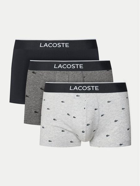 Lacoste Komplet bokserek 5H1299 Kolorowy. Bokserki męskie Lacoste, m, bez wzorów, z bawełny. Za 132.99 zł.