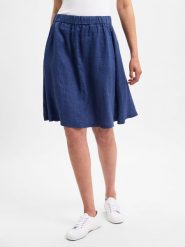 Marie Lund Lniana mini spódniczka Kobiety len niebieski, 40. Niebieskie spódnice damskie Marie Lund, bez wzorów, ze lnu, eleganckie, mini. Za 299.95 zł.