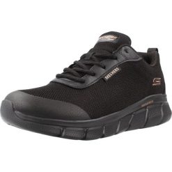 Buty SKECHERS 117351S BOBS B FLEX FLEX PROOF Czarny. Czarne obuwie sportowe damskie Skechers, bez wzorów, z materiału, do biegania. Za 321.99 zł.