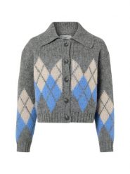 Marc O'Polo Denim kurtka z dzianiny z zawartością alpaki Kobiety szary, L. Szare kurtki damskie Marc O'Polo DENIM, l, bez wzorów, z denimu, bez kaptura. Za 479.95 zł.