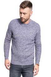 MĘSKI SWETER MUSTANG EMIL C STRUCTURE 1009135 1001. Swetry przez głowę męskie Mustang, m, bez wzorów, bez kołnierzyka. W wyprzedaży za 69.99 zł.