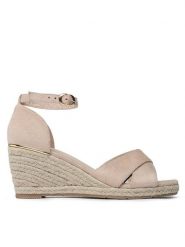 Jenny Fairy Espadryle WSS20802-01 Beżowy. Brązowe sandały damskie Jenny Fairy, bez wzorów, z materiału, bez obcasa, bez zapięcia. Za 139.99 zł.