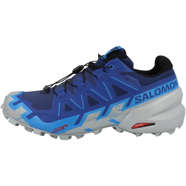 Buty do biegania męskie Salomon Speedcross 6 Gtx. Niebieskie buty sportowe męskie Salomon, z materiału, bez zapięcia, do biegania, salomon speedcross. Za 691.00 zł.