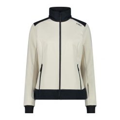 Damska kurtka narciarska z kapturem CMP. Białe kurtki damskie CMP, na zimę, xs, bez wzorów, z softshellu, z kapturem. Za 439.99 zł.