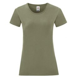 T-shirt Damski Iconic 150. Zielone t-shirty damskie Fruit of the Loom, m, bez wzorów, z bawełny, bez kołnierzyka. Za 28.99 zł.