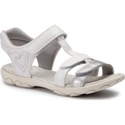 Sandały GEOX - J S.Cuore B J9290B 0QDBC C0007 D White/Silver. Sandały dziewczęce marki Geox. Za 239.00 zł.