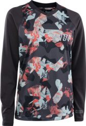 Bluza rowerowa damska ION Scrub LS. Czarne bluzy damskie ION, xs, bez wzorów, z materiału, bez kaptura. Za 354.70 zł.