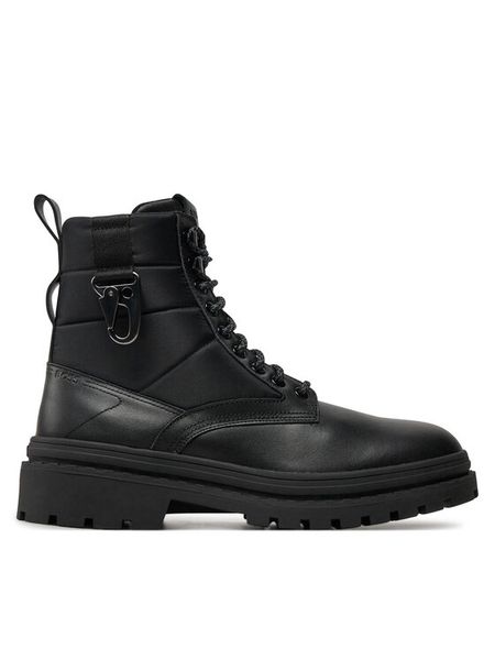 Boss Trapery Nebular 50529188 Czarny. Czarne śniegowce i trapery męskie Boss, ze skóry, bez zapięcia. Za 729.99 zł.