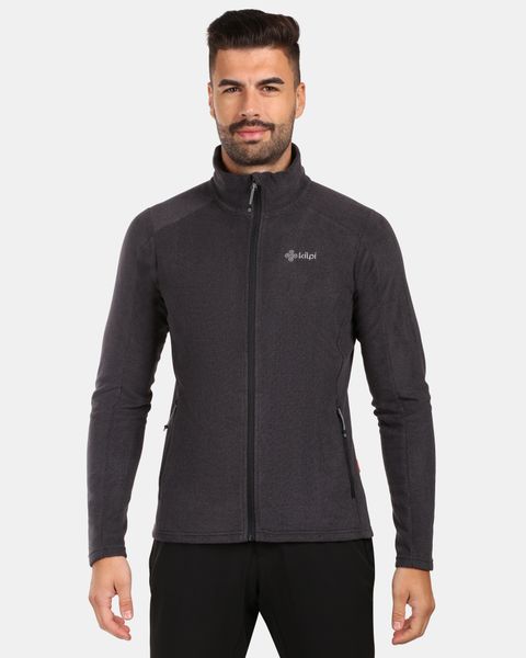 Męska bluza polarowa Kilpi GLAMER-M. Czarne bluzy męskie Kilpi, l, bez wzorów, z materiału, bez kaptura. Za 267.13 zł.