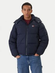 Tommy Jeans Kurtka zimowa DM0DM22730 Granatowy Regular Fit. Niebieskie kurtki męskie Tommy Jeans, na zimę, m, bez wzorów, z jeansu, bez kaptura. Za 899.99 zł.