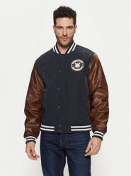 Guess Kurtka bomber M5RL19 WGU82 Kolorowy Regular Fit. Niebieskie kurtki męskie Guess, l, z aplikacjami, z syntetyku, bez kaptura. Za 529.99 zł.