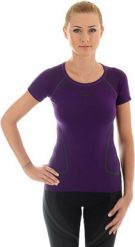 Brubeck Koszulka damska z krótkim rękawem "SWIFT" fioletowa r. L (SS10820). Fioletowe t-shirty damskie Brubeck, l, bez wzorów, bez kołnierzyka. Za 90.09 zł.