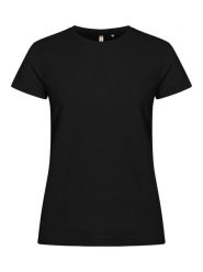 Clique Basic-T Women – damska koszulka o dopasowanym kroju, 100% bawełna. Białe t-shirty damskie CLIQUE, l, bez wzorów, z bawełny, klasyczne, bez kołnierzyka. Za 99.59 zł.