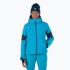 Kurtka narciarska damska Rossignol Wispile Puffy. Niebieskie kurtki damskie Rossignol, na zimę, l, bez wzorów, z materiału, bez kaptura. Za 1,299.00 zł.