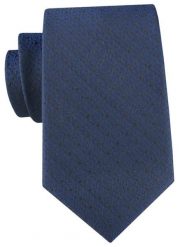 Męski Krawat - Ciemnoniebieski z Czarnymi Akcentami - Angelo di Monti. Niebieskie krawaty i muchy Angelo di Monti, bez wzorów, z tkaniny, eleganckie. Za 49.99 zł.