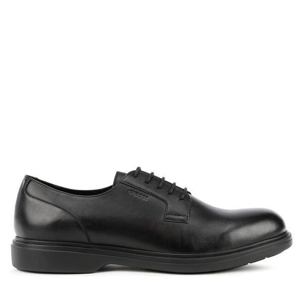 Półbuty Geox. Czarne eleganckie półbuty Geox, wizytowe, bez zapięcia. Za 463.99 zł.