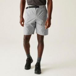 Spodenki turystyczne męskie Mallen. Szare krótkie spodenki sportowe męskie Regatta, m, bez wzorów, z tkaniny, trekkingowe. Za 248.00 zł.
