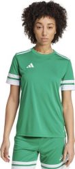 Koszulka damska adidas Squadra 25 Jersey zielona JN7487 XS. Zielone t-shirty damskie Adidas, xs, bez wzorów, z jersey, bez kołnierzyka. Za 151.20 zł.