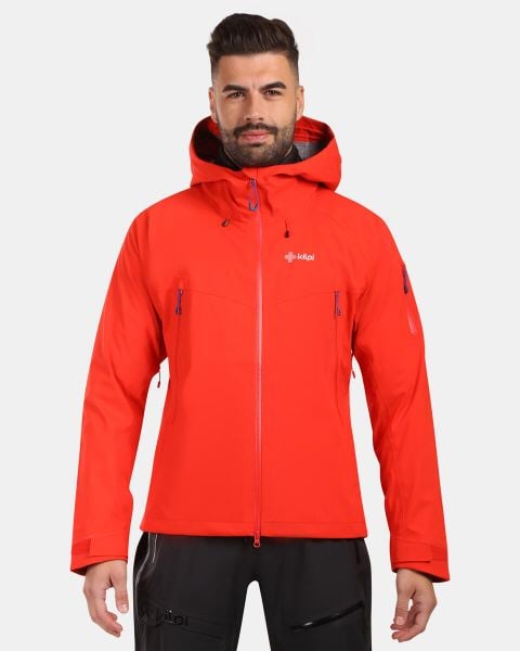 Męska kurtka hardshell Kilpi TRINITY-M. Czerwone kurtki męskie Kilpi, na zimę, l, bez wzorów, z hardshellu, bez kaptura. Za 1,248.29 zł.