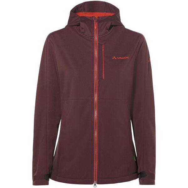 Kurtka softshell damska Vaude All Year Elope Softshell Jacket II. Czerwone kurtki damskie Vaude, l, bez wzorów, z materiału, bez kaptura. Za 577.49 zł.