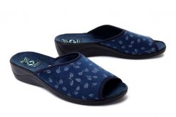 ADANEX SIK1VV SILVIA 28279 granat, kapcie damskie. Niebieskie kapcie damskie Adanex, bez wzorów. Za 74.99 zł.