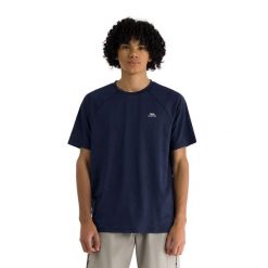 T-shirt Trespass Trillon. Niebieskie t-shirty męskie Trespass, l, bez wzorów, z elastanu, sportowe, bez kołnierzyka. Za 164.65 zł.