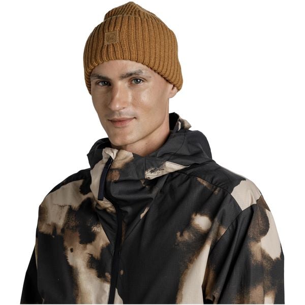 Czapka BUFF Knitted Beanie Rutger. Brązowe czapki i kapelusze męskie Buff, bez wzorów. Za 133.60 zł.