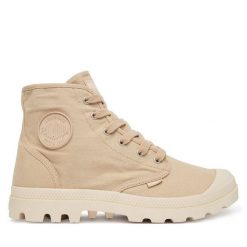 Trapery Palladium. Brązowe śniegowce i trapery męskie Palladium, bez zapięcia. Za 399.99 zł.