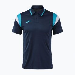 Koszulka tenisowa męska Joma Terra Polo. Niebieskie koszulki polo męskie Joma, m, bez wzorów, z materiału, sportowe, bez ramiączek. Za 139.99 zł.