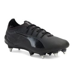 Buty piłkarskie PUMA Ultra 5 Ultimate MxSG. Czarne buty sportowe męskie Puma, bez zapięcia, do piłki nożnej. Za 839.99 zł.