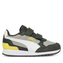 Sneakersy Puma. Szare trampki i tenisówki chłopięce Puma, bez wzorów, bez zapięcia. Za 199.99 zł.
