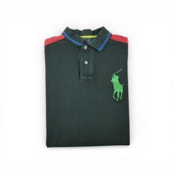 Second life - Męskie polo z krótkim rękawem czarne - Stan bardzo dobry. Czarne buty sportowe męskie Ralph Lauren, bez zapięcia, na golfa. Za 127.76 zł.