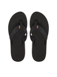 Teva Japonki Mush II 4198 Czarny. Czarne klapki damskie Teva, bez wzorów, z materiału, bez obcasa. Za 159.99 zł.