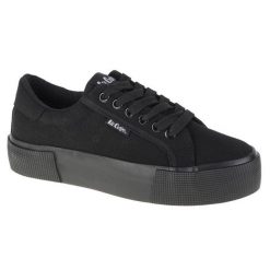 Buty Lee Cooper LCW-22-31-0885L czarne. Czarne trampki i tenisówki damskie bez wzorów, z gumy, bez zapięcia. Za 208.16 zł.