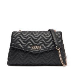 Torebka Guess. Czarne torebki do ręki damskie Guess, z aplikacjami, klasyczne, bez dodatków. Za 389.99 zł.