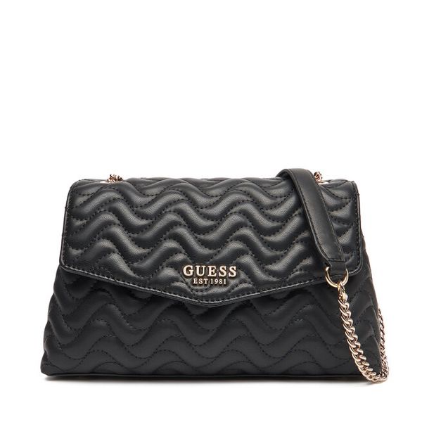 Torebka Guess. Czarne torebki do ręki damskie Guess, z aplikacjami, klasyczne, bez dodatków. Za 389.99 zł.