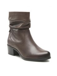 Go Soft Botki EST-GUSTA-12 Brązowy. Brązowe botki damskie GO SOFT, ze skóry, bez obcasa, na słupku, bez zapięcia. Za 279.99 zł.